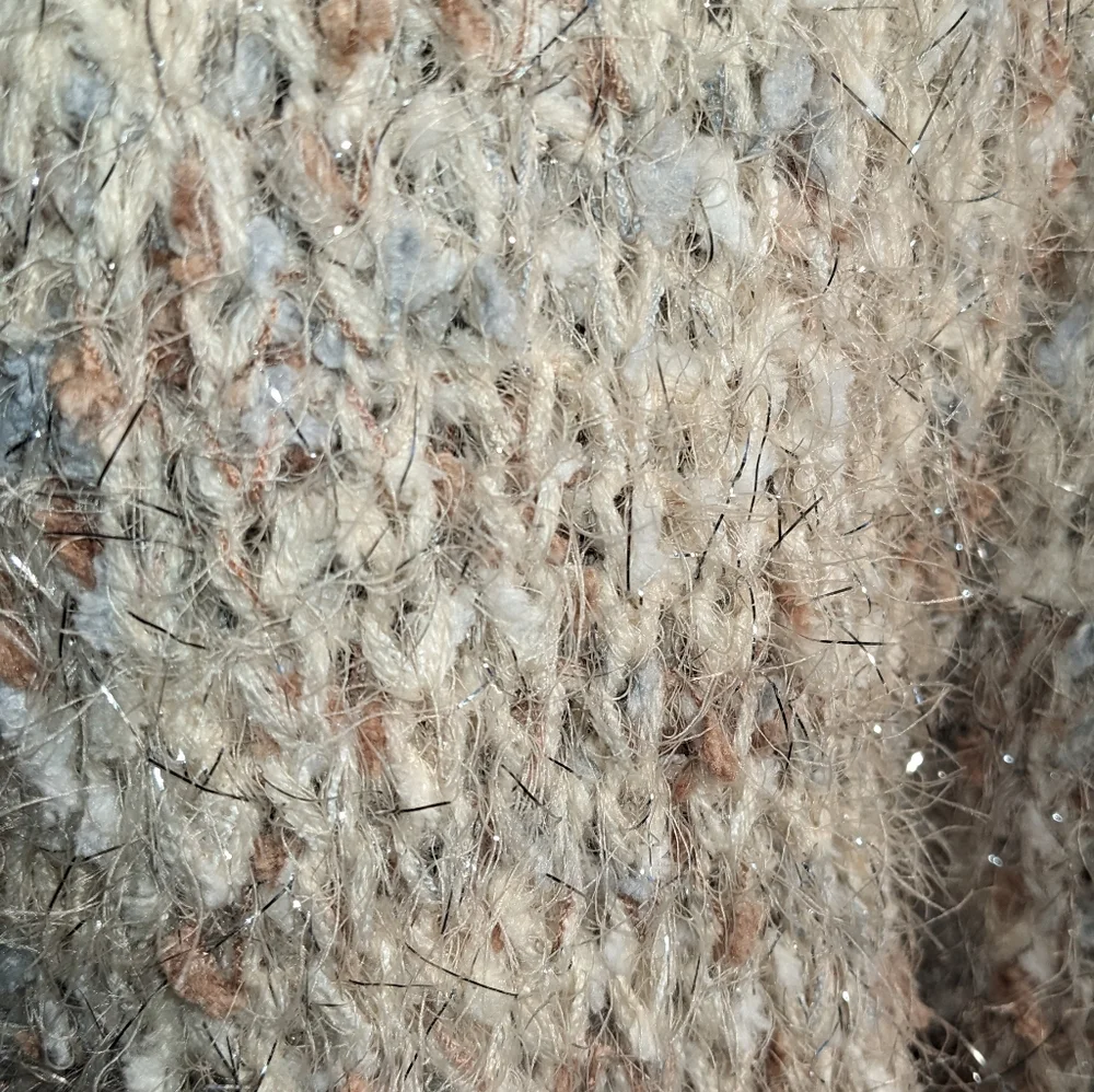 Maurice’s‎ Cardigan -  Beige/Cream/Gray/Silver Sparkle